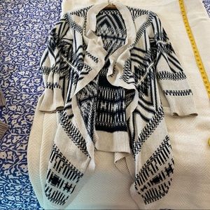 Long patterned sweater